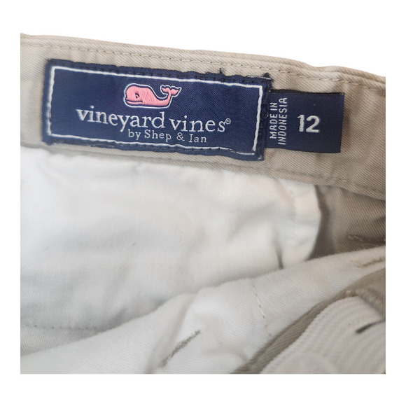 Vineyard Vines by Shep & Ian boys khaki shorts sz 12 - Picture 3 of 11